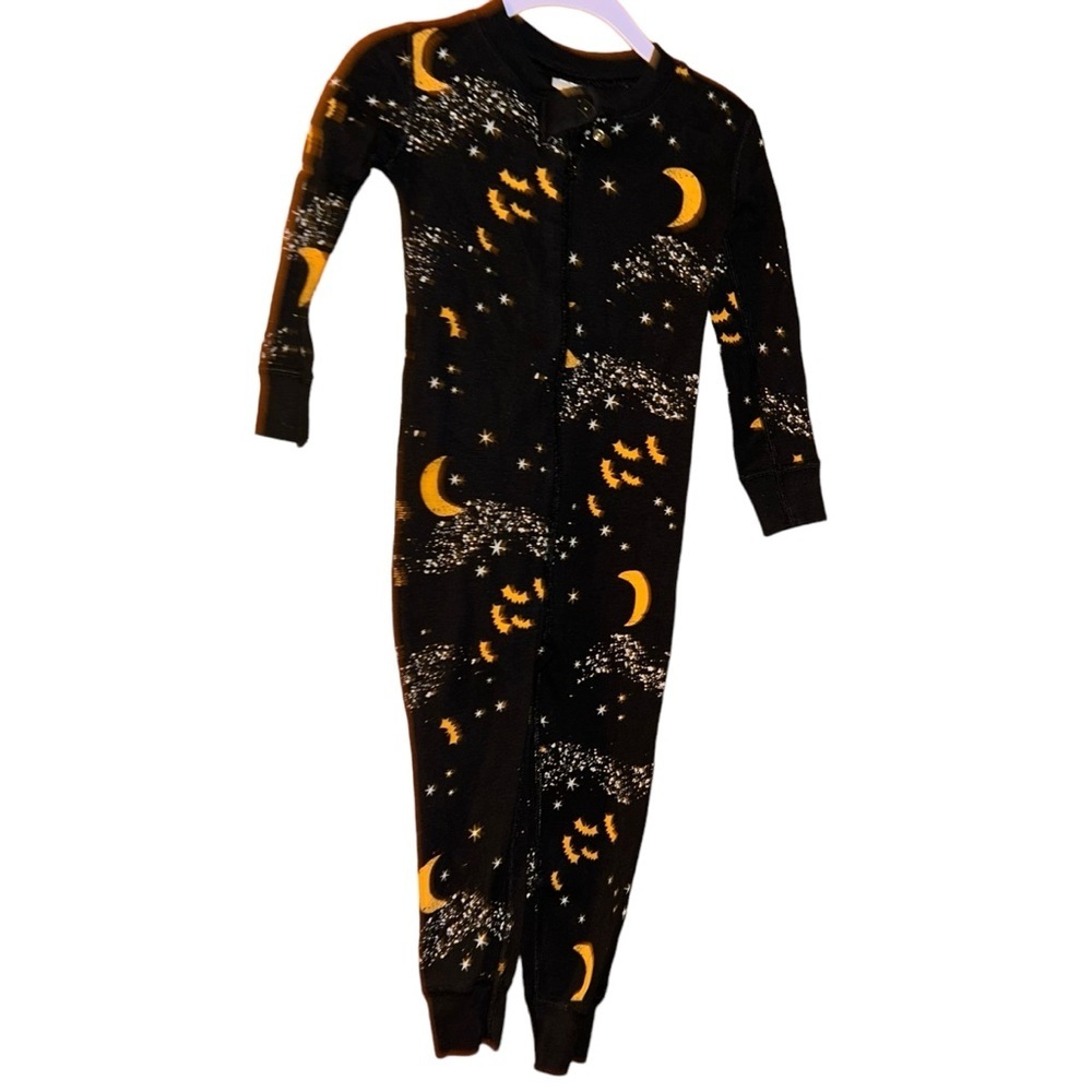 Hanna Andersson Midnight Stars toddler Organic Halloween pajamas pjs size 3